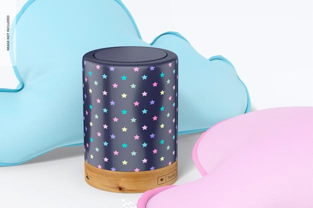 Lamp Kids Room Mockup, With Cushion Psd