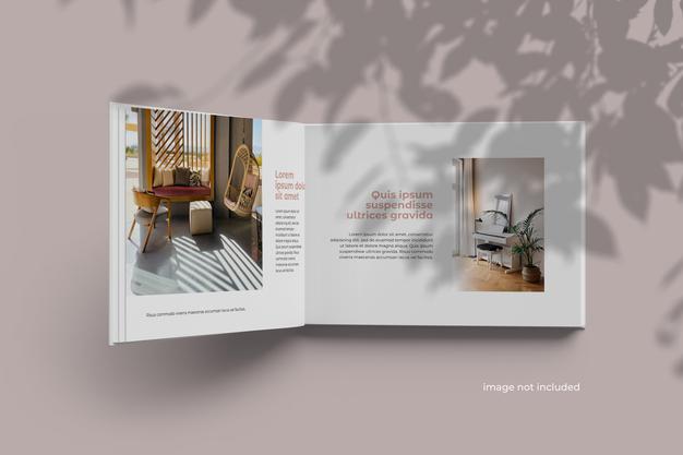 Landscape Book Album Mockup Psd