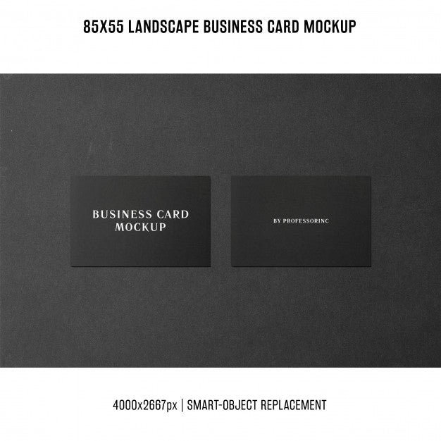 Landscape Business Card Mockup Psd
