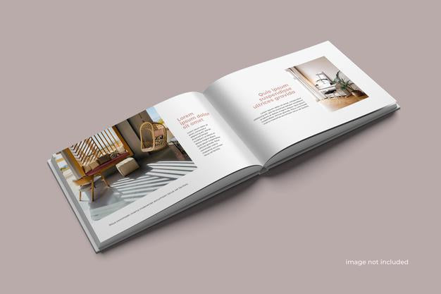 Landscape Catalogue Mockup Psd