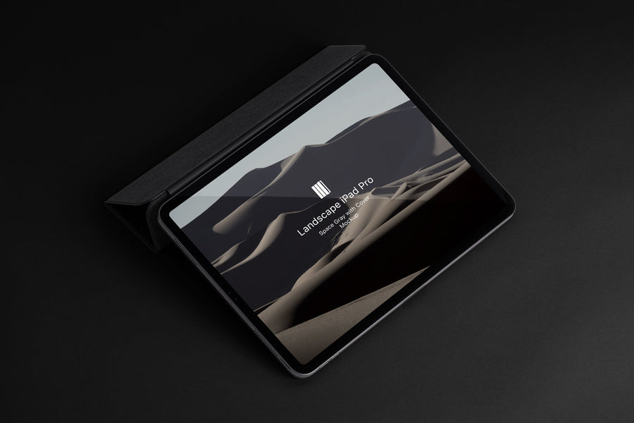Landscape Cover Psd Ipad Pro Mockup