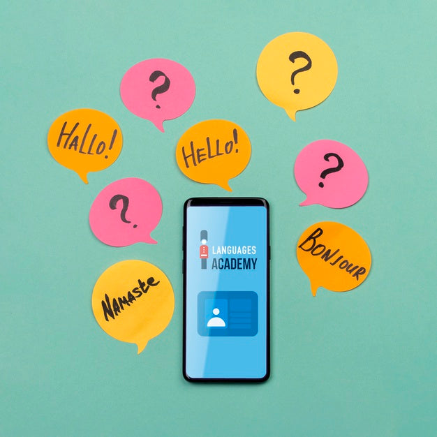Languages Academy Smartphone Mock-Up Psd