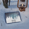 Lantern And Tablet On Frozen Scene Psd
