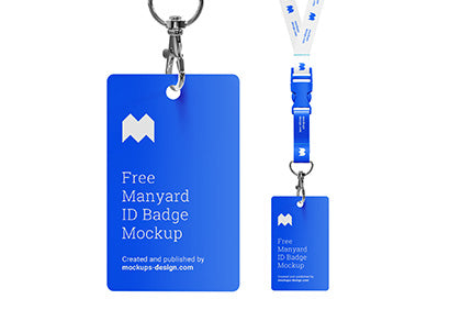 Lanyard Id Badge Mockup