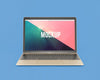 Laptop Frontal View Mock Up Psd