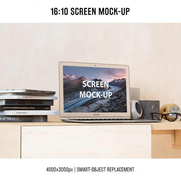 Laptop Mock Up Design Psd