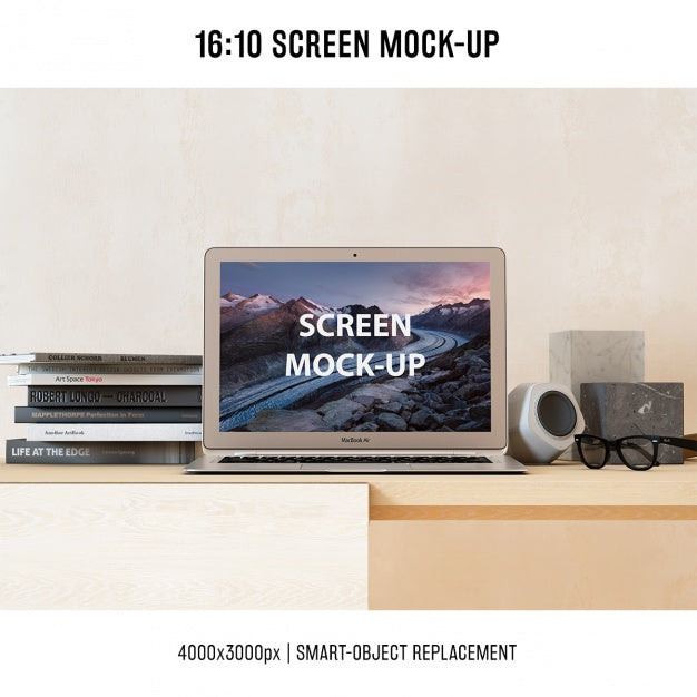 Laptop Mock Up Design Psd