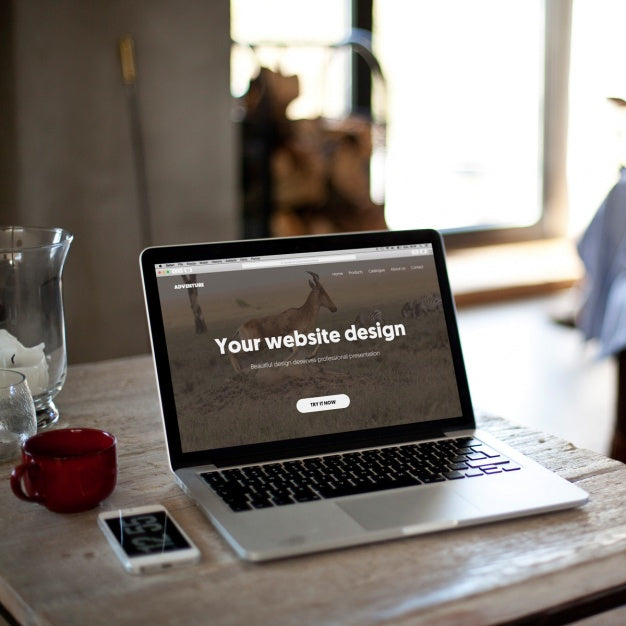 Laptop Mock Up Design Psd