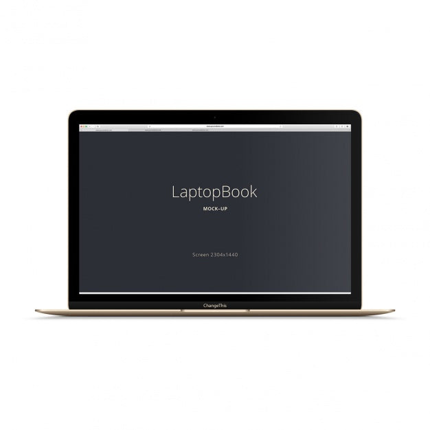 Laptop Mock Up Design Psd