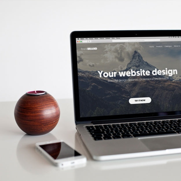 Laptop Mock Up Design Psd