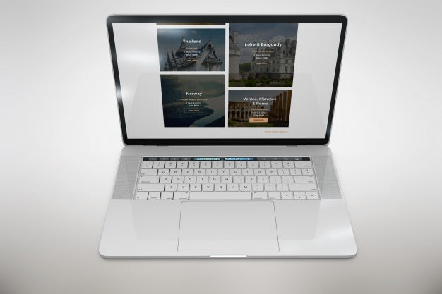 Laptop Mock Up Top View Psd