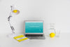 Laptop Mockup For Website Presentation With Back To School Concept Psd
