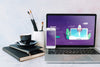 Laptop Mockup On Workspace Table Psd
