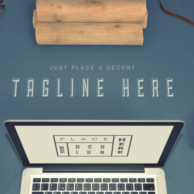 Laptop Screen Mock Up Design Psd