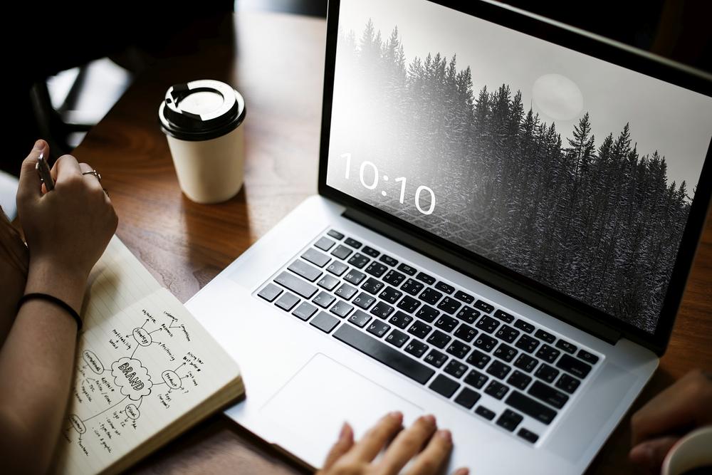 Laptop Screen Mockup, Editable Digital Device Psd