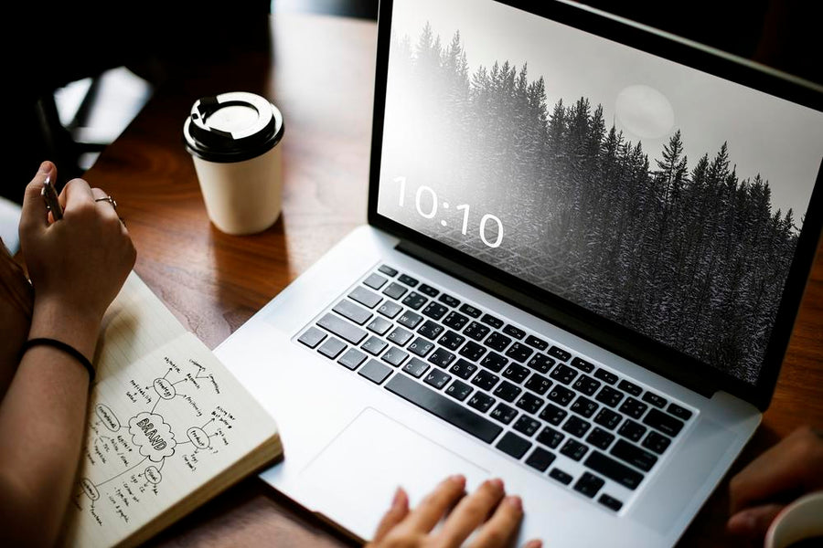 Laptop Screen Mockup, Editable Digital Device Psd