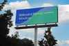 Large Billboard Mockup On Blue Sky With Clouds Psd
