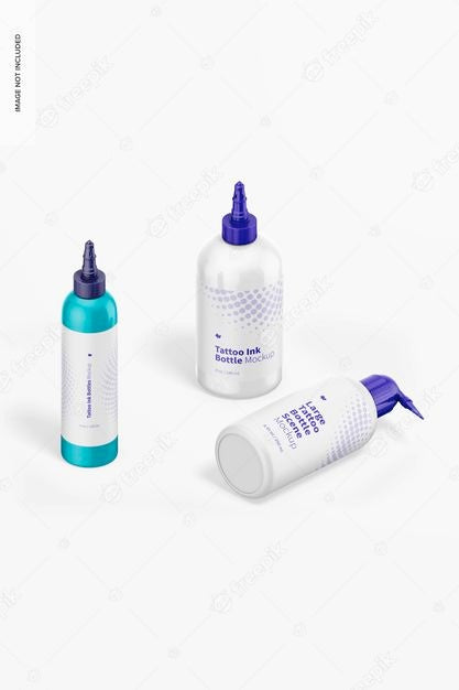 Large Bottle Scene Mockup, Right View Psd