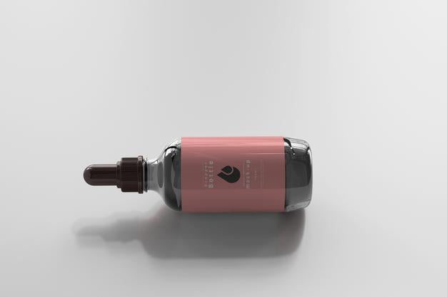 Large Dropper Bottle Mockup Psd