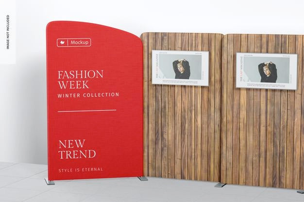 Large Fabric Backdrop Mockup, Close Up Psd