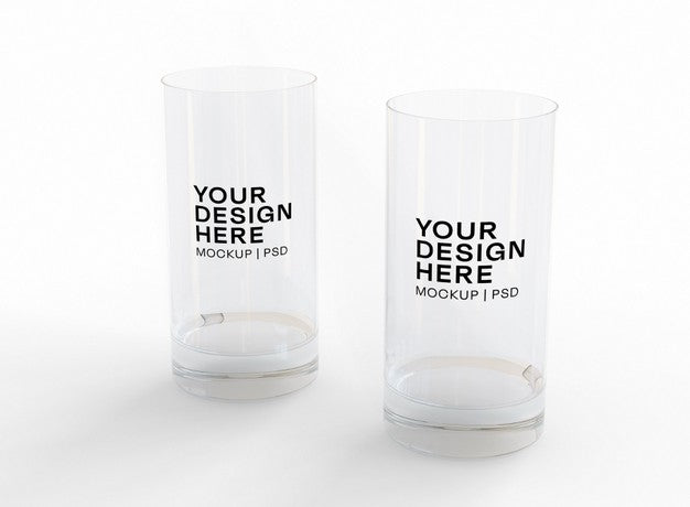 Large Glass Mockup Psd