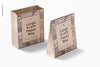 Large Kraft Paper Bags Mockup, Opened And Closed Psd
