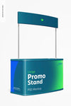 Large Promo Stand Mockup, Right View Psd