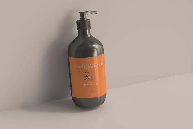 Large Pump Bottle Mockup Psd