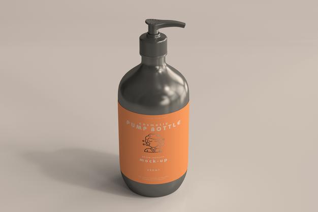 Large Pump Bottle Mockup Psd