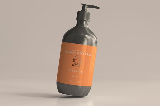 Large Pump Bottle Mockup Psd