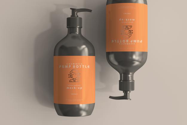 Large Pump Bottle Mockup Psd