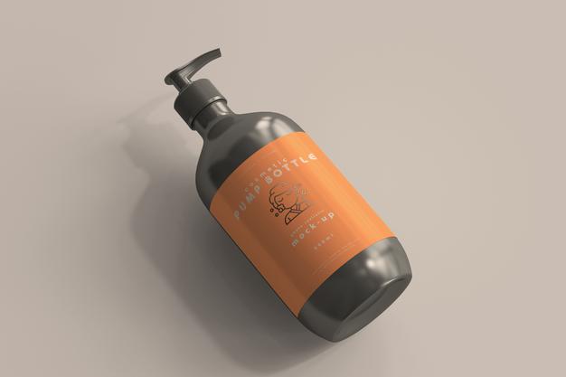 Large Pump Bottle Mockup Psd