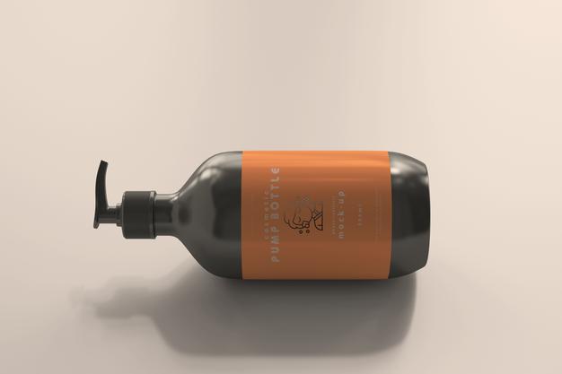 Large Pump Bottle Mockup Psd