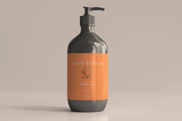 Large Pump Bottle Mockup Psd