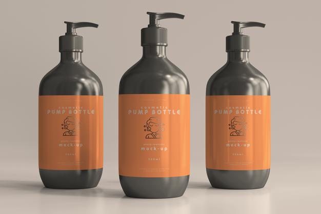 Large Pump Bottle Mockup Psd