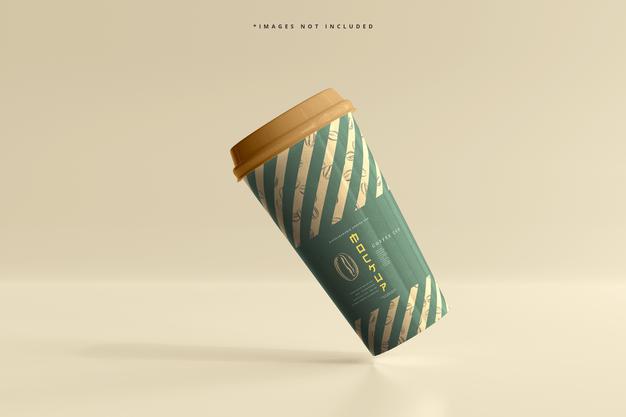 Large Size Biodegradable Paper Cup Mockup Psd