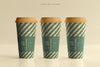 Large Size Biodegradable Paper Cup Mockup Psd
