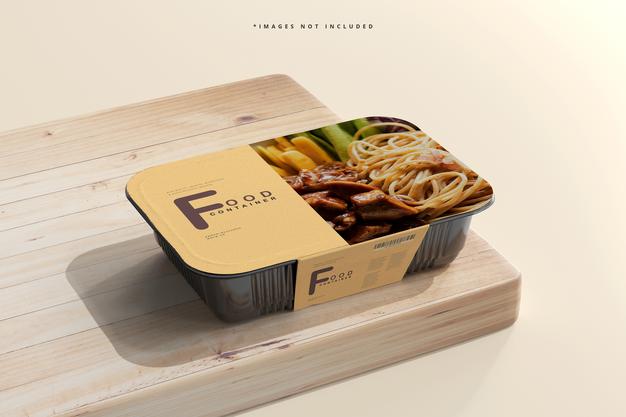 Large Size Food Container Mockup Psd