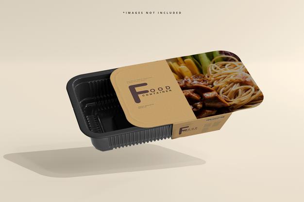 Large Size Food Container Mockup Psd