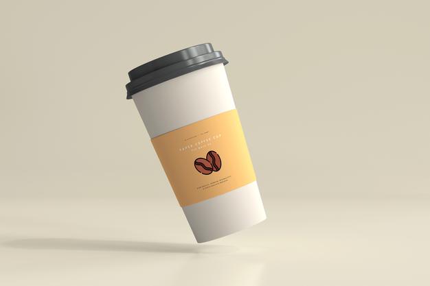 Large Size Paper Coffee Cup Mockup Psd