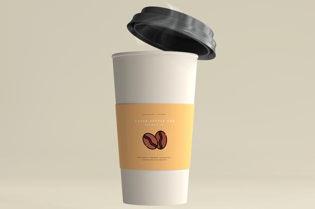 Large Size Paper Coffee Cup Mockup Psd