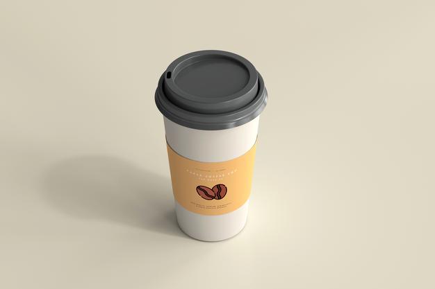 Large Size Paper Coffee Cup Mockup Psd