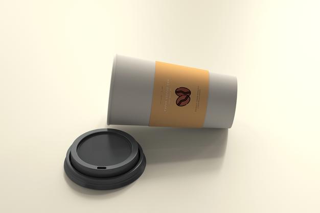 Large Size Paper Coffee Cup Mockup Psd
