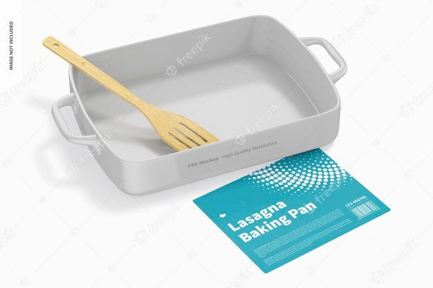 Lasagna Baking Pan Mockup Psd