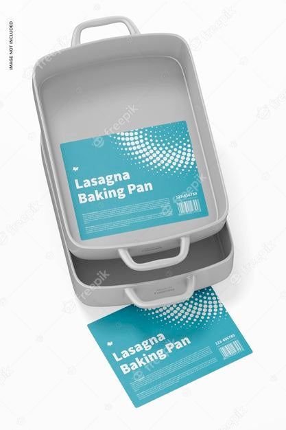 Lasagna Baking Pans Mockup Psd