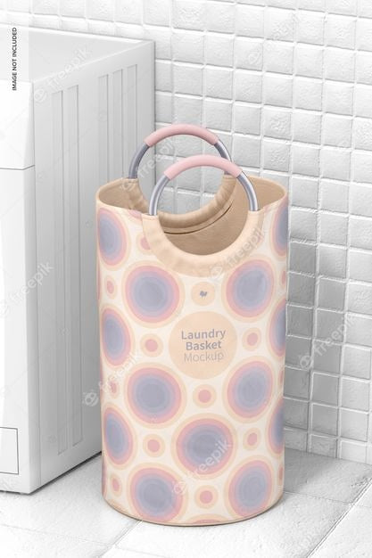 Laundry Basket Mockup Psd
