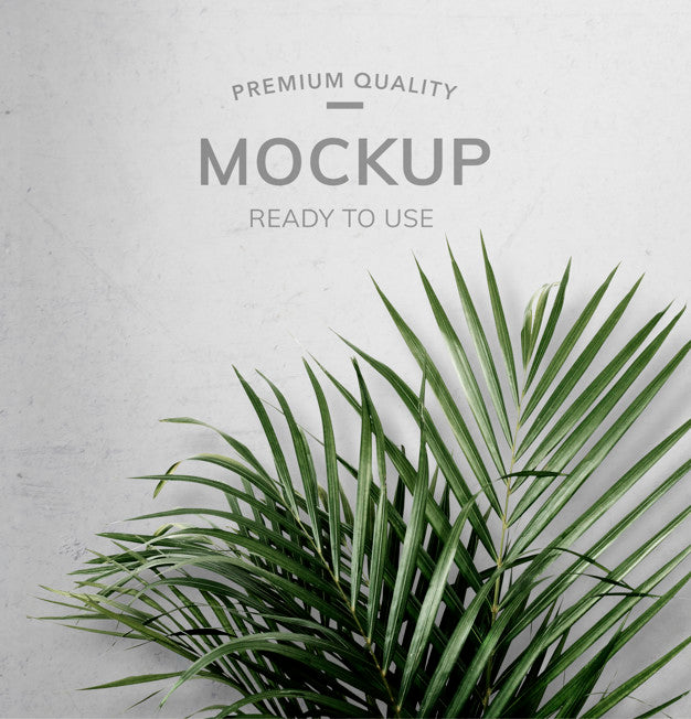 Leaf Mockup Background Psd