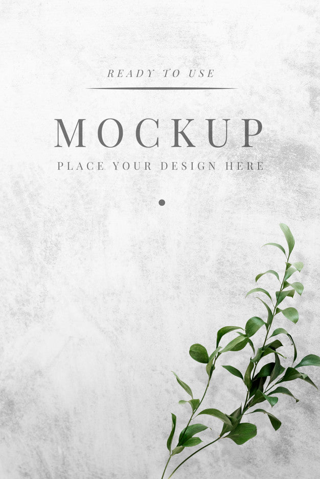 Leaf Mockup Background Psd