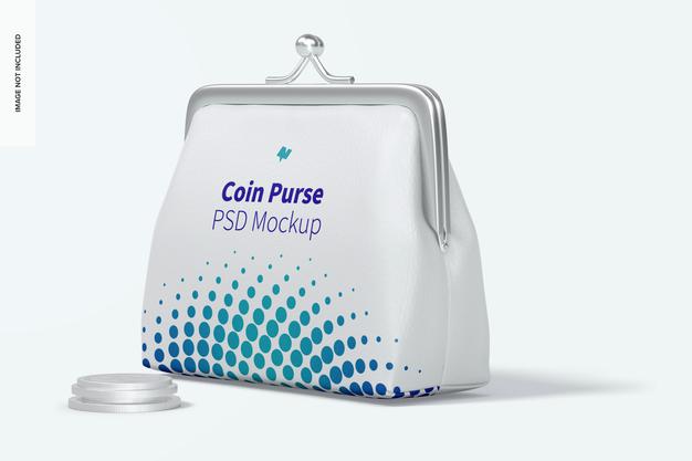 Leather Coin Purse Mockup Psd