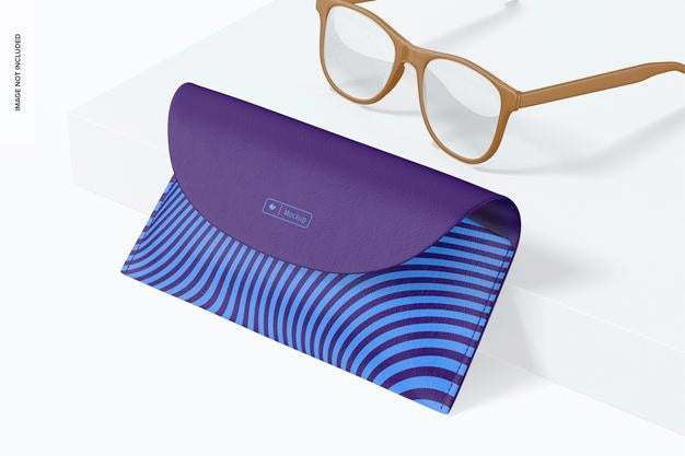 Leather Eyeglasses Case Mockup Psd